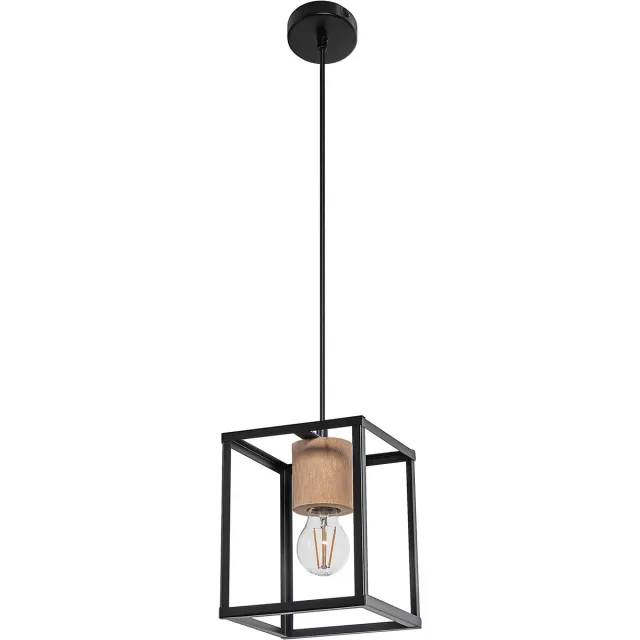 Osram DECOR Nairobi hanglamp, zwart, met E27 voet voor eenvoudige lampvervanging, kan worden uitgerust met een normale of slimme lamp, IP20 bescherming
