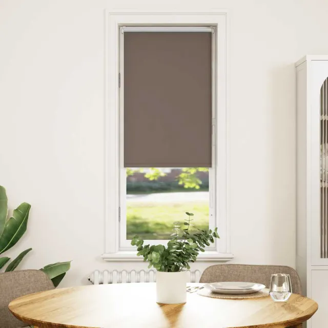 vidaXL Rolgordijn verduisterend koffie 45x130 cm stofbreedte 40,7 cm Bruin