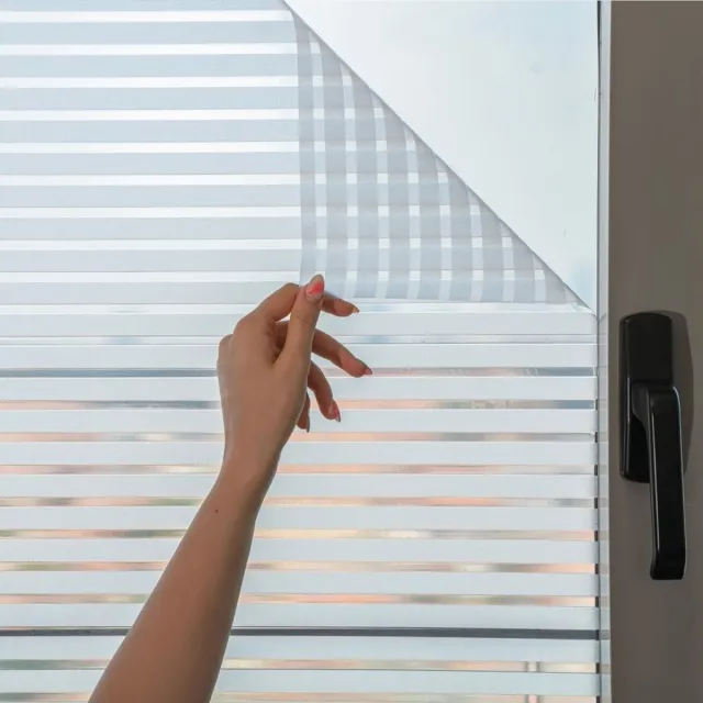 Solacis Privacy Folie Raam - Raamfolie - Folie Raam - Zichtwerend - Anti Inkijk Raamfolie - Must have voor uw privacy! Strepen