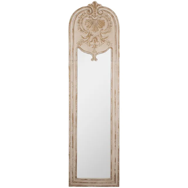 Clayre & Eef Spiegel 48x4x180 cm Beige Hout