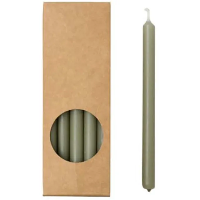 Rustik Lys potloodkaarsjes eucalyptus - paraffine - Ø 1,2 centimeter x 17 centimeter
