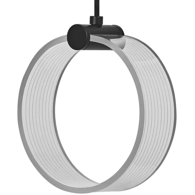 Osram Decor Circle decoratieve hanglamp PL, 8W, 370lm, 3000K/4200K/6500K, warm wit/koud wit/daglicht, klik-CCT schakelaar, niet dimbaar, IP20, kunststof, zwart, LED niet vervangbaar