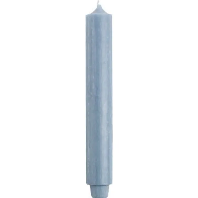 Rustik Lys Dinerkaarsen dik (3.2) Hell Blau/ Nordic Blauw 10 stuks