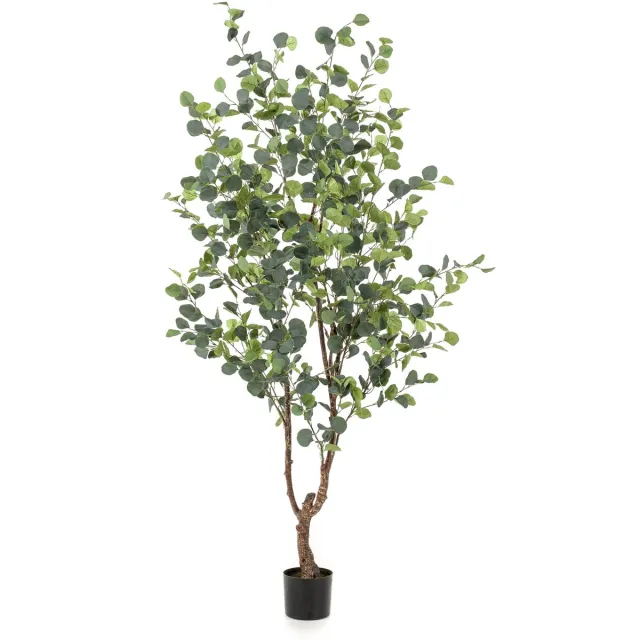 Emerald Kunstboom Eucalyptus 180cm - Kunstplant voor binnen - Eucalyptus plant Groen