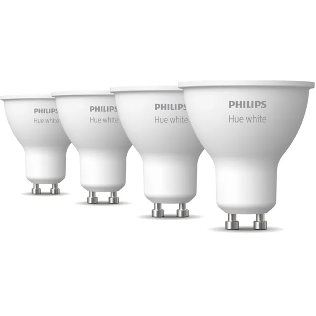 Philips Hue Voordeelpakket - GU10 - met 4 Spotjes - Warmwit Licht - Hue White