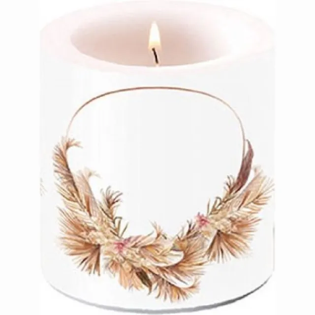 Ambiente Kaars Potpourri Ring Ø7,5xh9cm bruin
