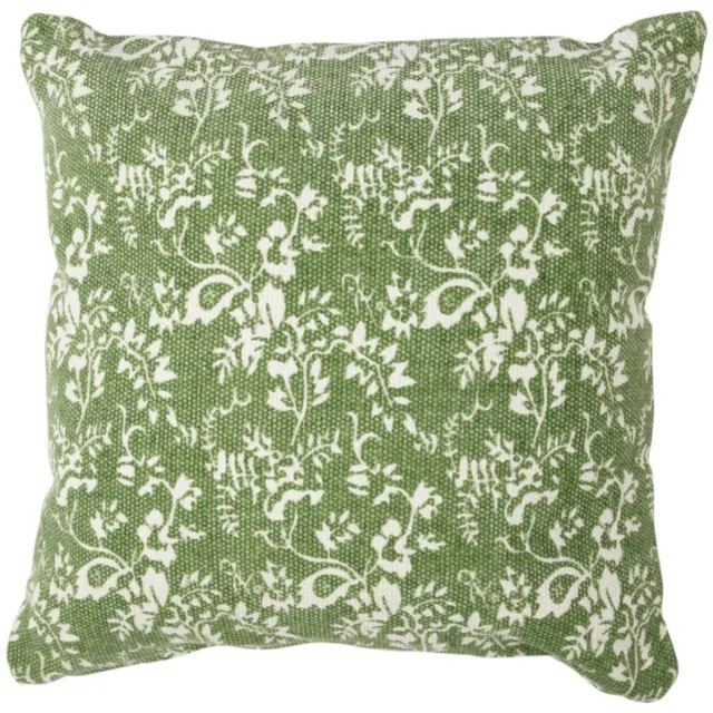Mars & More Flower garden peppermint green cushion 45x45 cm Groen