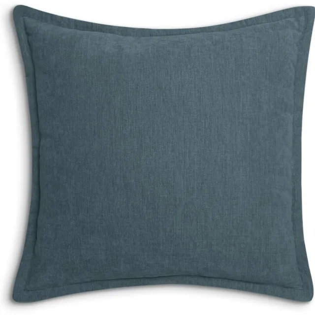 Heckettlane Sierkussen Velours Vieux - Insignia Blue - Sierkussens 45x45 cm - 100% Polyester Velours - Inclusief Binnenkussen