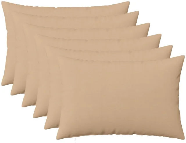 vidaXL Dekenkussen - 6 - st - HEERLEN - Crèmekleurig - 30 - x - 50 - cm - Stof