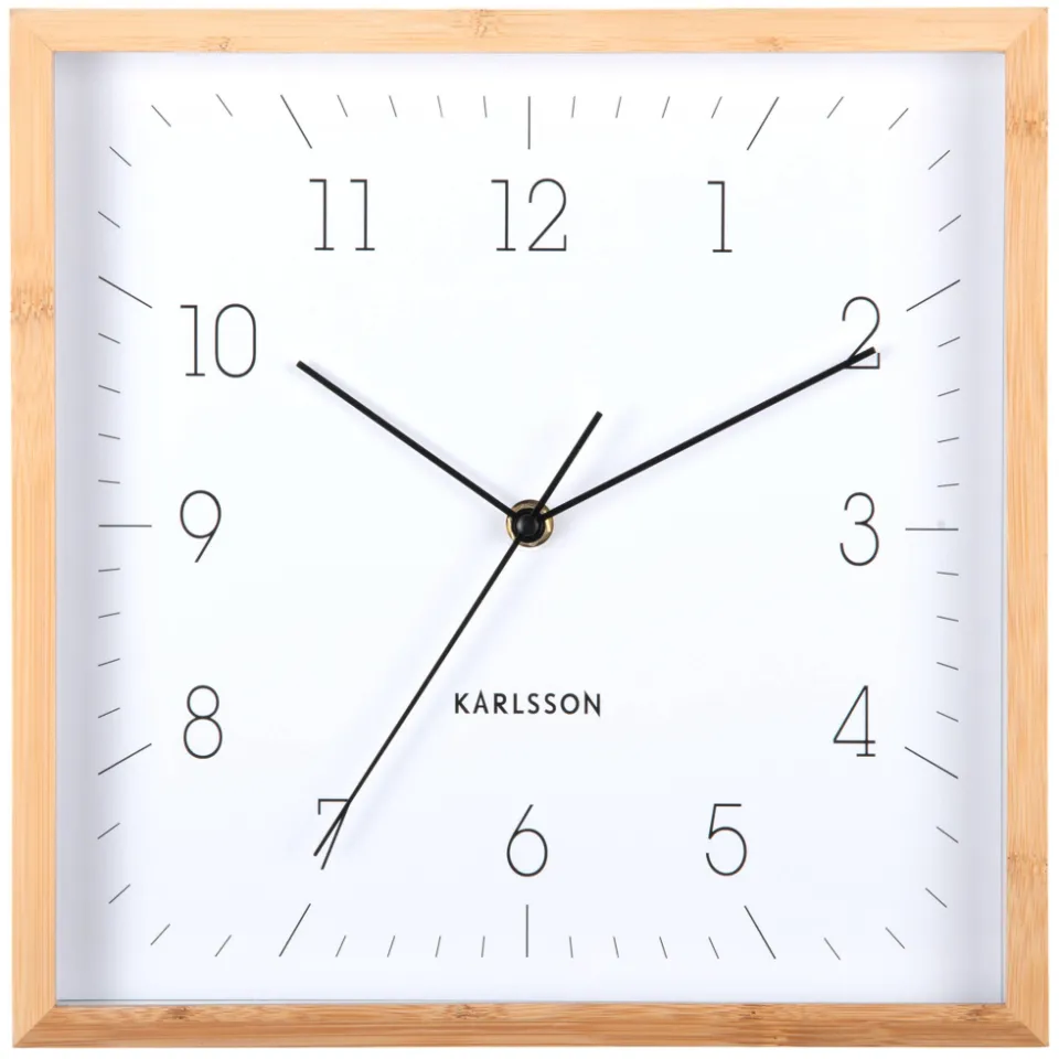 Karlsson wandklok Neat Cuadrado wit, foto 2