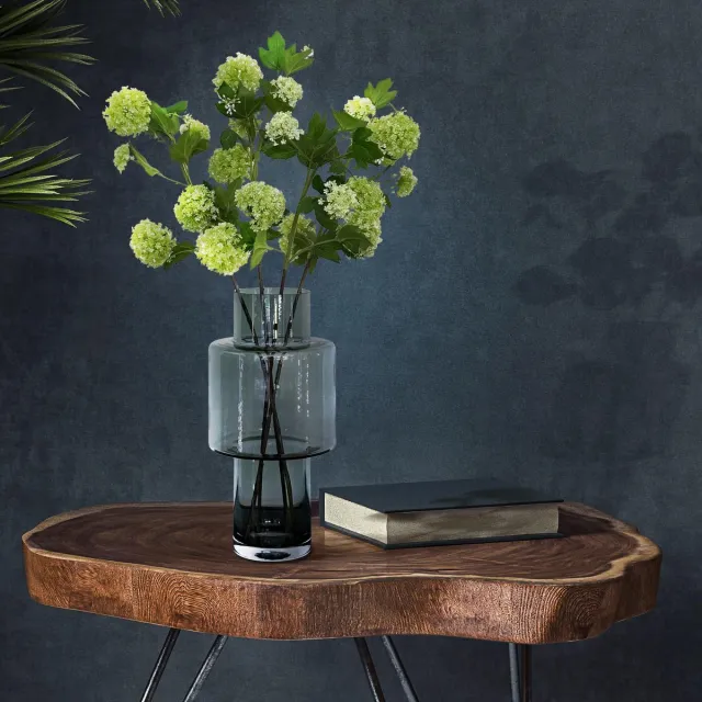 Green Harmony Plants Kunstbloemen Solo - Crème - Viburnum Opulus Branches - x 4 - 75cm Bruin