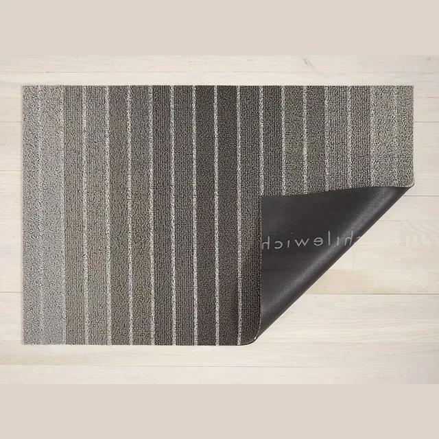 chile Chilewich Deurmat Block Stripe Taupe grijs