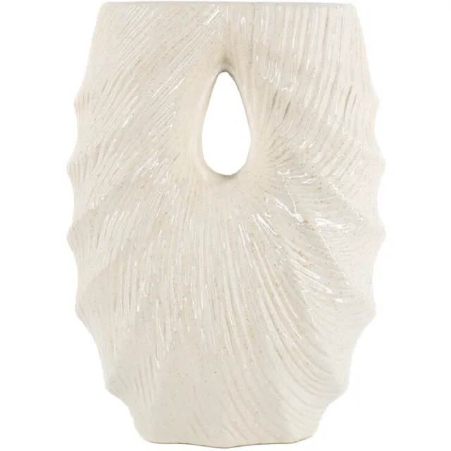 homebound by ky Aardewerk vaas Marina L beige