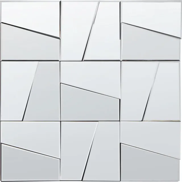 Beliani ANCEMONT - Wandspiegel - Zilver - Glas