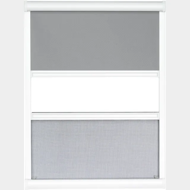 Bruynzeel duo rolhor dakraam S800 134x160 cm wit wit / antraciet