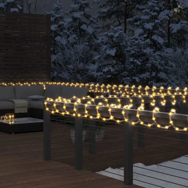 vidaXL Lichtslinger met 480 LED's warmwit 20 m PVC
