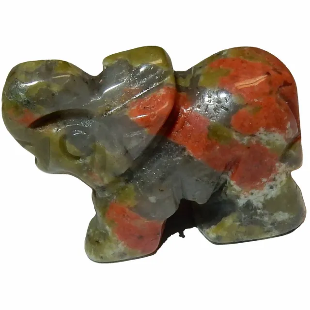 Shanna's Gems and more Miniatuur Olifant Unakiet Klein multicolor