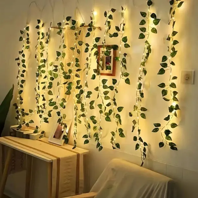 Nivard Lichtslinger - Lichtsnoer Buiten - Binnen - Klimop Slinger - Slinger Met Led Lichtjes - LED Klimop - 10M