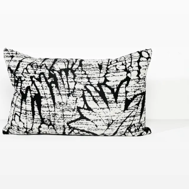 Darcy & Duke Black Palm - Sierkussen - 40 X 60 Zwart