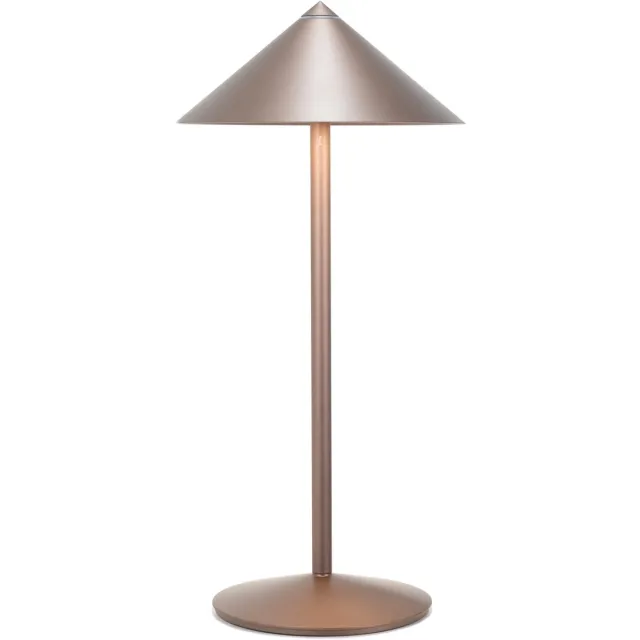 Zafferano Oplaadbare LED-tafellamp Pina L Bureau – 6W, IP65, Touch Dimmer, Magnetische kop, Modern Design voor binnen en buiten – Brons Bronzato