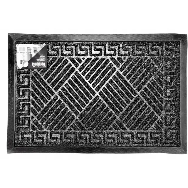 Galicja Deurmat Spencer 60x40 cm - Rubberen Antislip Mat Zwart