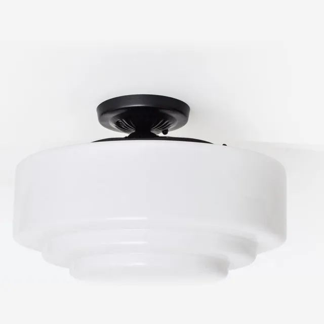 Coloured by Art Plafondlamp Moonlight Getrapt Ø 35 - Art Deco Trade Zwart
