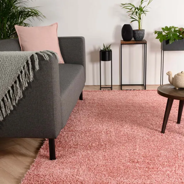 Tapeso Hoogpolig vloerkleed - Shaggy Trend roze 240x340