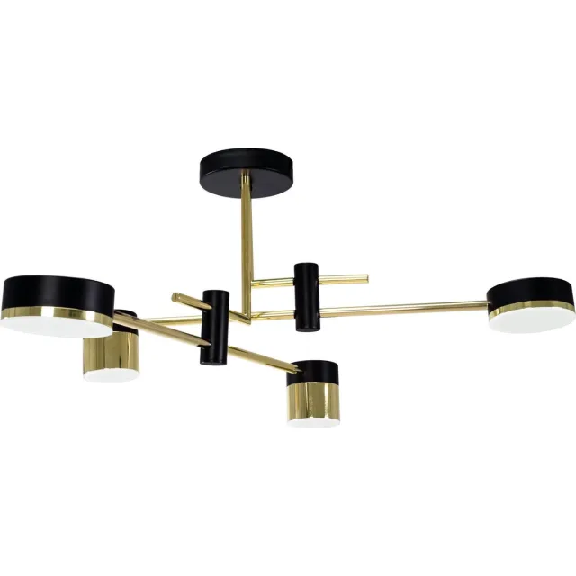 TooLight App1001-4C Plafonnière Zwart 68X12X31Cm