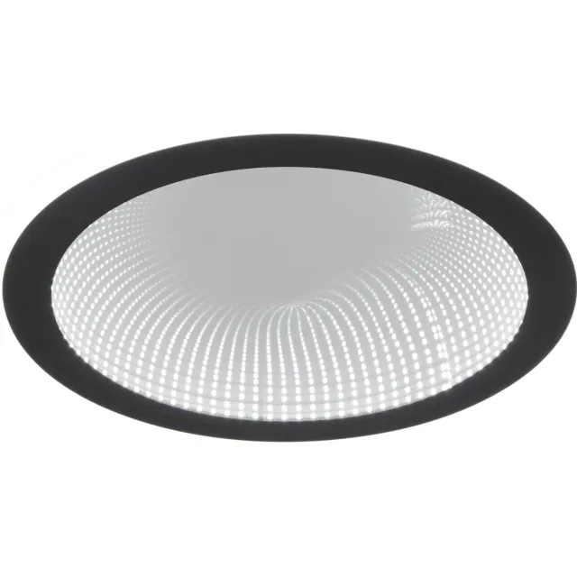 RL LIVE YOUR LIGHT REALITY GLACE - Plafondlamp - Zwart mat - incl. 1x SMD 21,5 W - Afstandsbediening - Geintegreerde dimmer - Traploos instelbare lichtkleur - Nachtlampje - Dimbaar met schakelaar - Niet geschikt voor externe dimmer - Geheugenfunctie - Timer