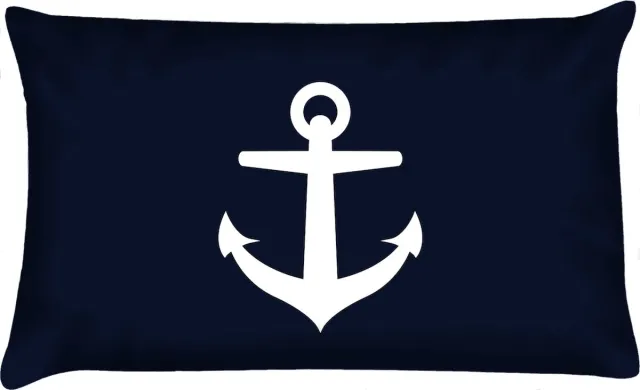 Velits outdoor Sierkussen - Buitenkussen Hollands Glorie Waterafstotend Bootkussen Anker - Multicolor - 60 Cm X 40 Cm blauw
