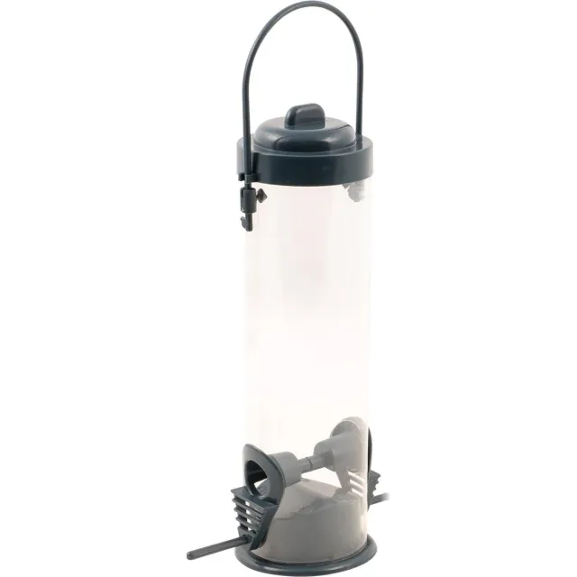 St. Helens Home & Garden St Helens Home and Garden – hangende voeder silo – 22.5 cm – winter vogelvoer huisje Grijs;Transparant