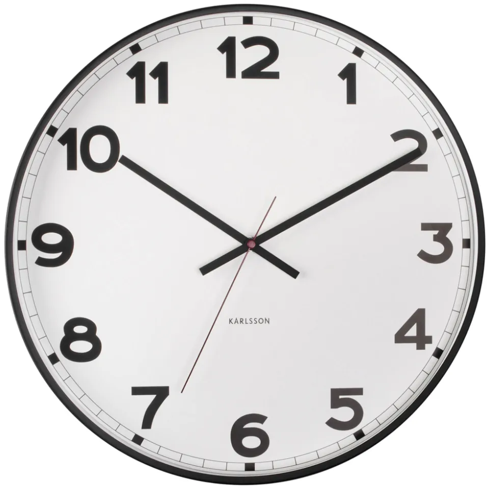 Karlsson New Classic wandklok wit, foto 3