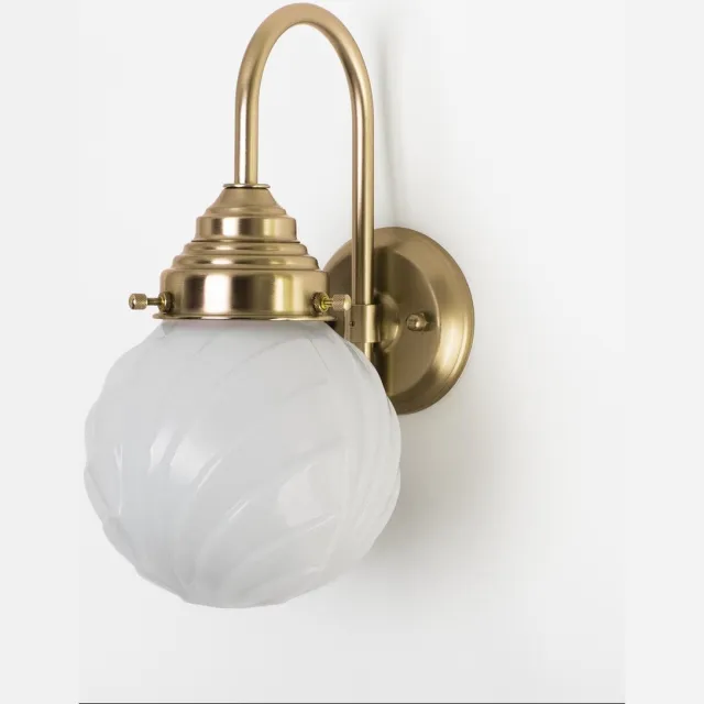 Coloured by Art Wandlamp Swingbulb Meander Brons - Art Deco Trade
