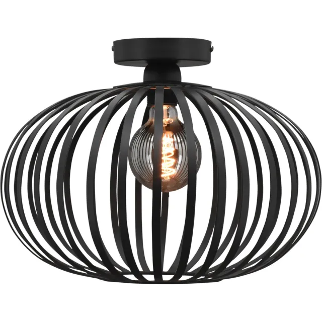 Toplicht Plafonniere Lido - Ø 40 cm - zwart