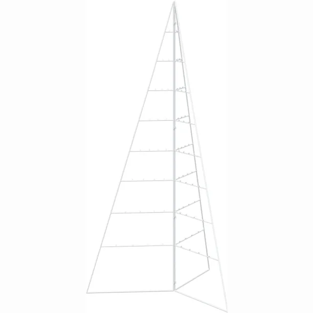vidaXL Metalen - kerstboom - KUOPIO - 180 - cm - Staal - Wit