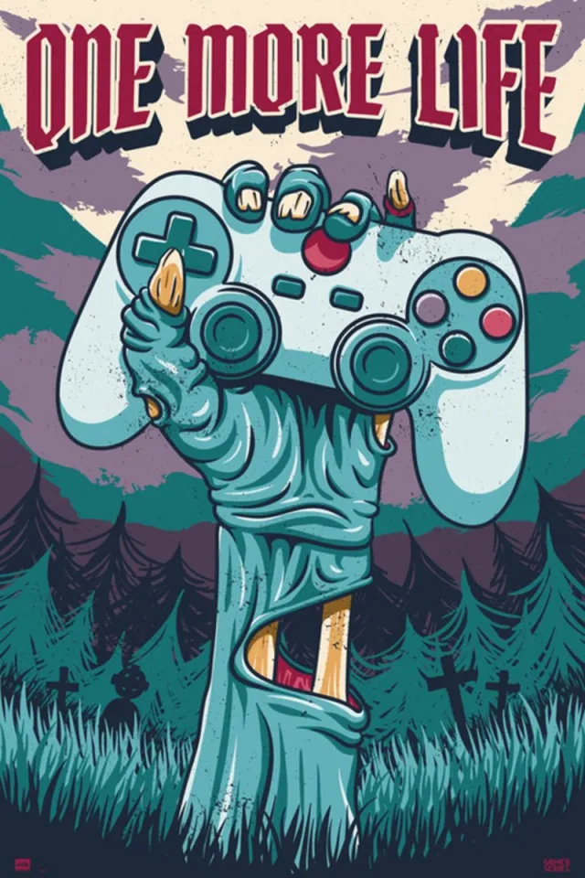 Grupo Erik Poster Gamer One More Life 61x91,5cm Divers