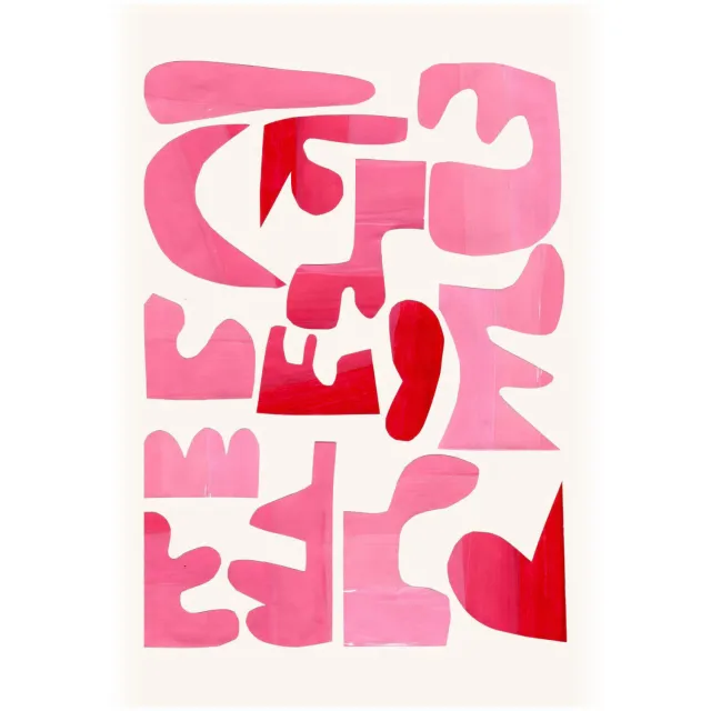 Poster & Frame Poster - Ejaaz Haniff - A Pink Puzzle (50 x 70 cm cm)