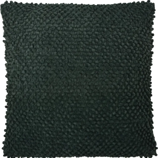 Linen & More Jumbo dots pine green cushion 45x45 cm