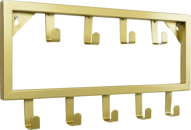 LOFT42 Bono Small Kapstok - Goud – Metaal – 9 haken - 50x26x4