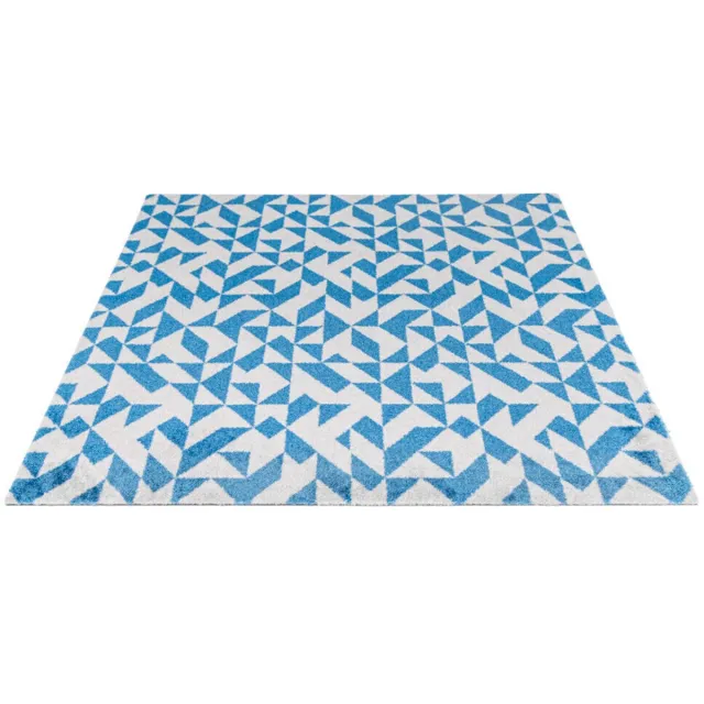 Hamat Droogloopmat Binnen Glam Linea 60x100cm – Wasbare Deurmat met Antislip – Hoge Vochtopname – 100% Polyamide Blauw