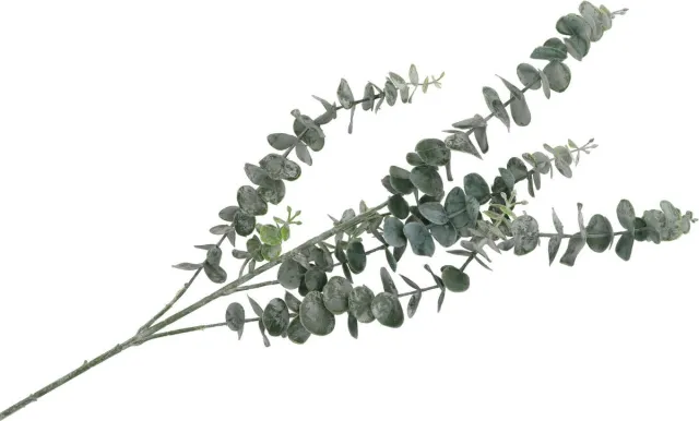DK design Kunstbloem Eucalyptus tak Real Touch - 88 cm - groen - losse steel - Kunst zijdebloemen Jade groen