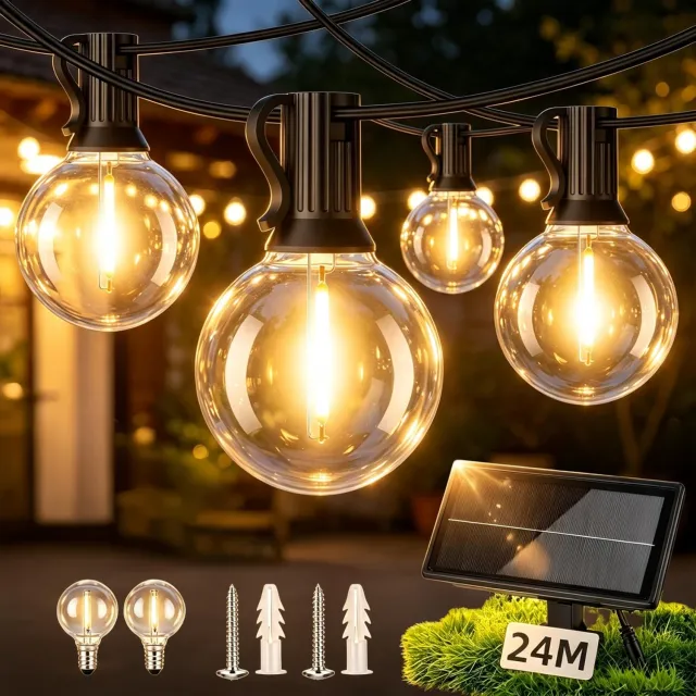 Duraxl Lichtslinger - Op zonne-energie - 24 meter - Waterdicht