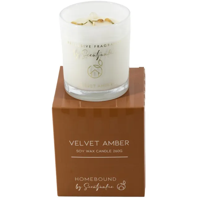 Homebound by Kolony HomeBound by KY | Geurkaars 'Velvet amber' | geurkaars Bruin