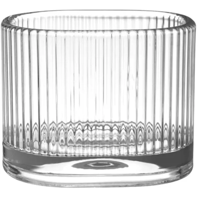 Orrefors Magica theelichthouder super ellipse H7cm D9cm helder