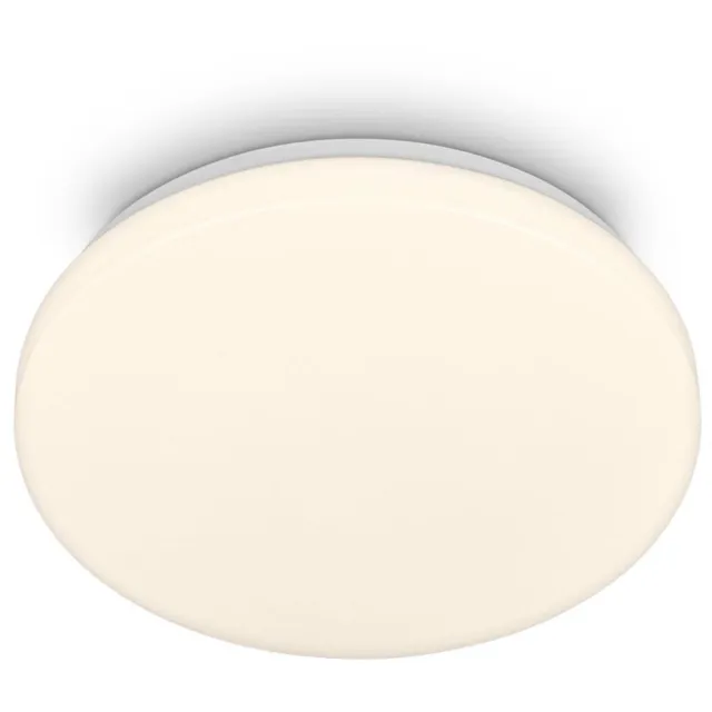 B.K.Licht BRILONER Mojo – LED Plafondlamp badkamer – badkamerverlichting – warm wit licht – IP44 – wit – Ø27 cm