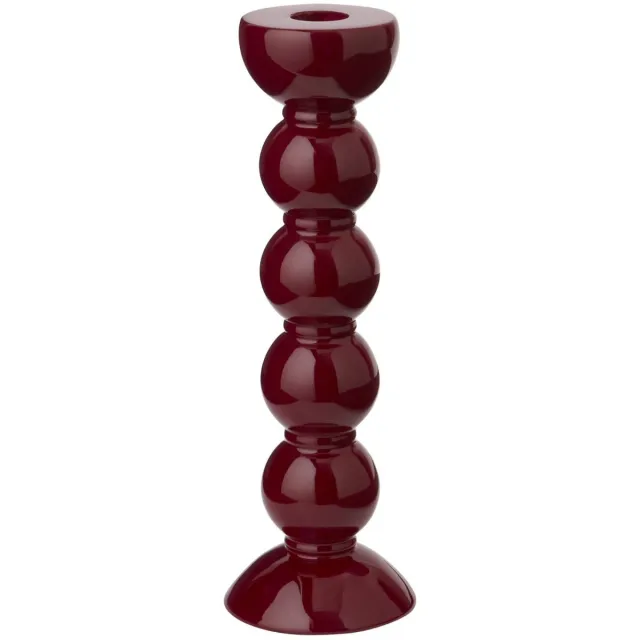 Addison Ross Kandelaar Bobbin Cherry 24cm - Kandelaren rood