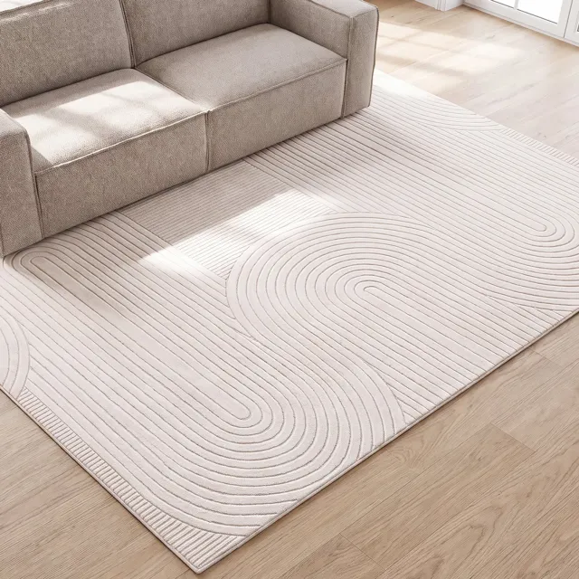 LABEL51 Lavita Vloerkleden - Wit - Polyester - 160x230 cm