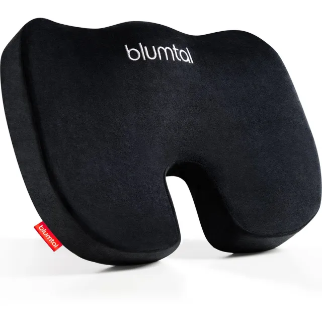 Blumtal Memory Foam Zitkussen - Bureaustoel - Autostoel - Stuitkussen - Ergonomisch Traagschuim Zitkussen - Zacht