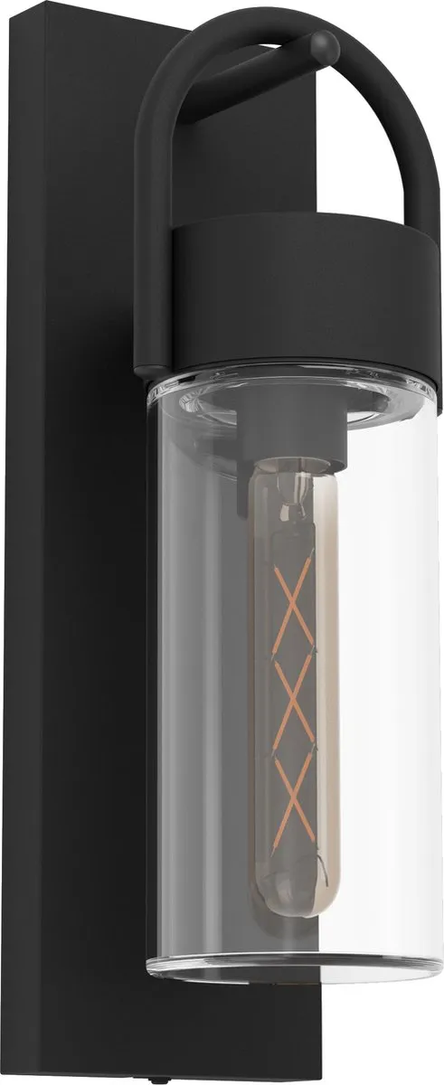Eglo Carraro Wandlamp Buiten - E27 - 38 cm - Zwart