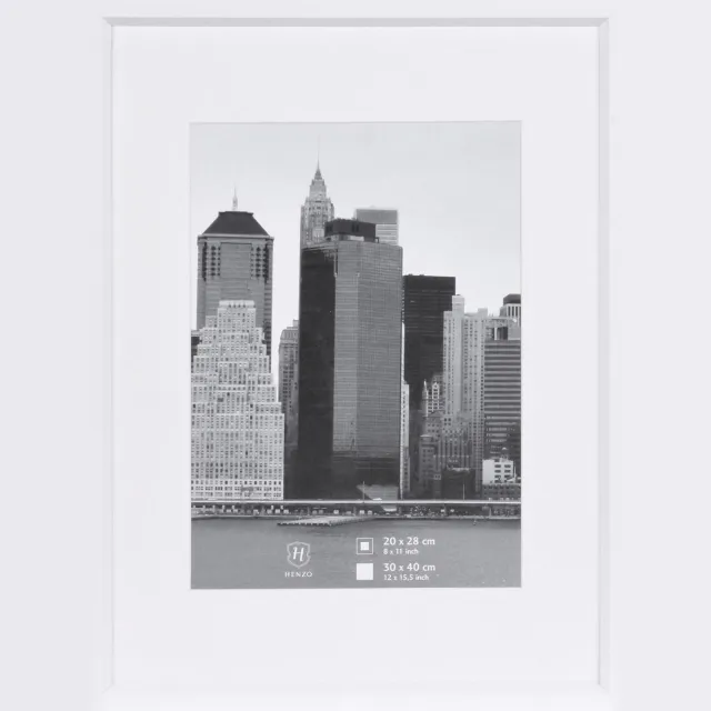 Henzo Fotolijst - Henzo - Metallica - Fotomaat 30x40 cm - Wit